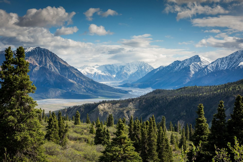 Dramatic mountain peaks and open landscapes